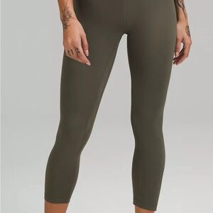 Lululemon Align (Army Green) High-Rise Crop 23"